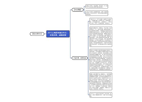 2015上海高考满分作文：亦坚亦柔，成就和谐