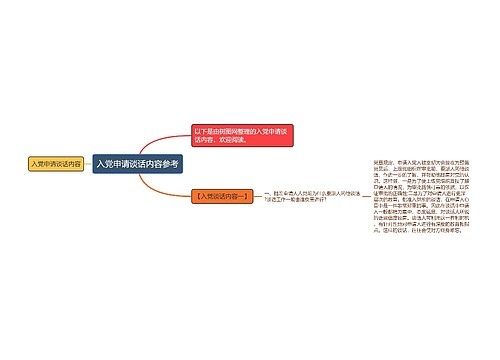 入党申请谈话内容参考
