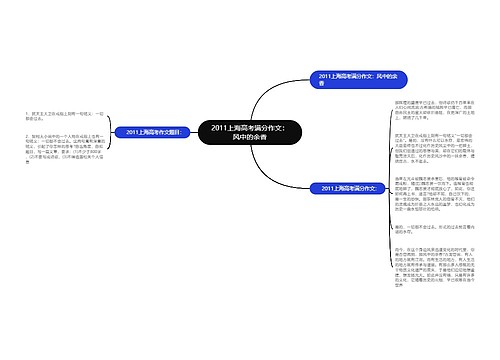 2011上海高考满分作文：风中的余香