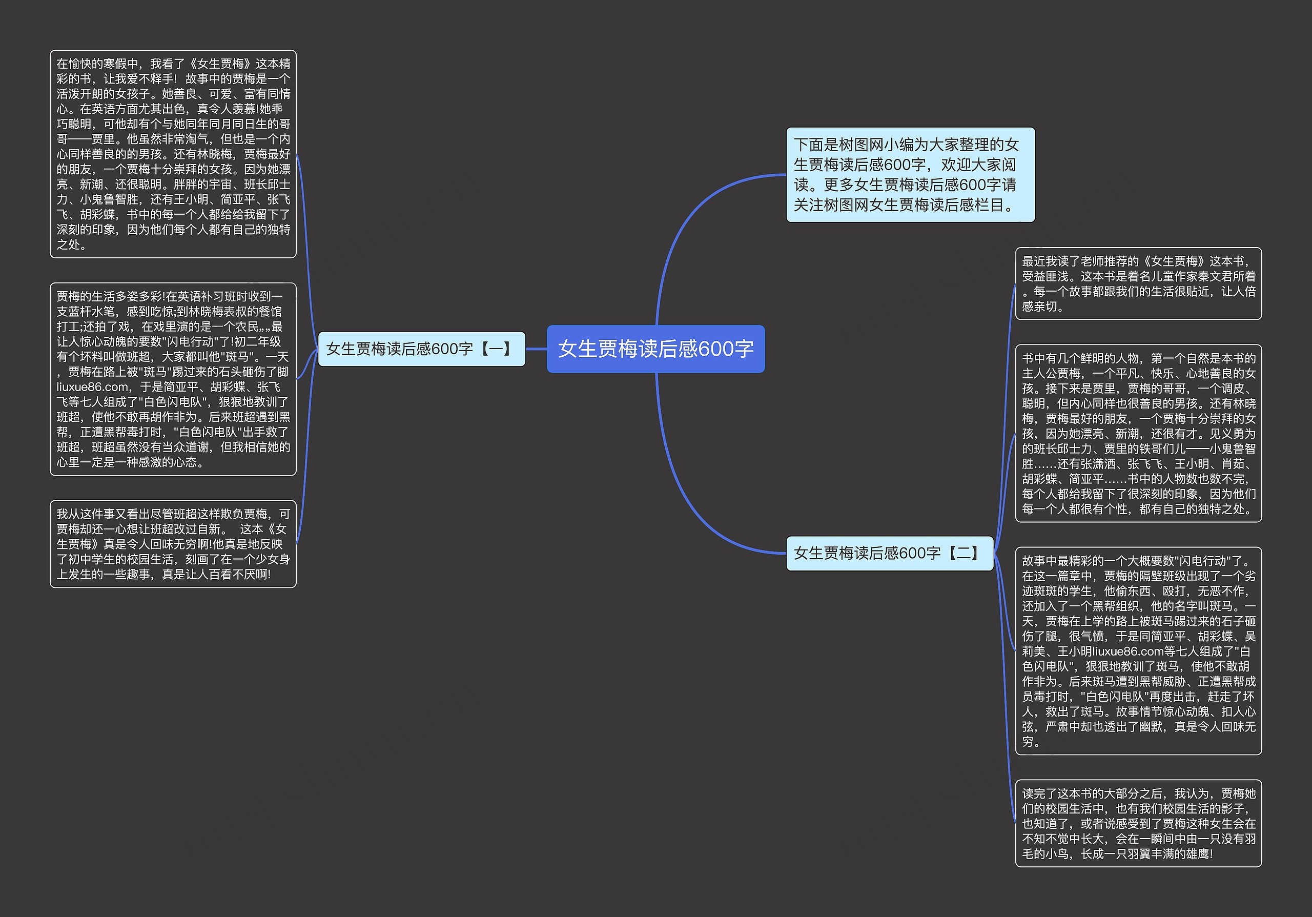 女生贾梅读后感600字