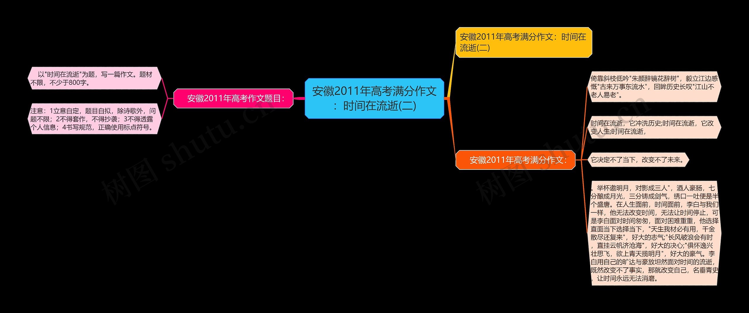 安徽2011年高考满分作文：时间在流逝(二)