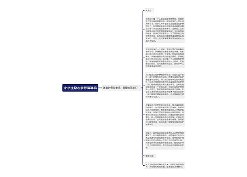 小学生励志梦想演讲稿