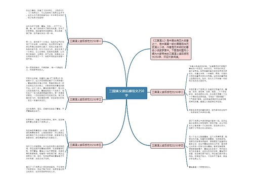 三国演义读后感范文250字