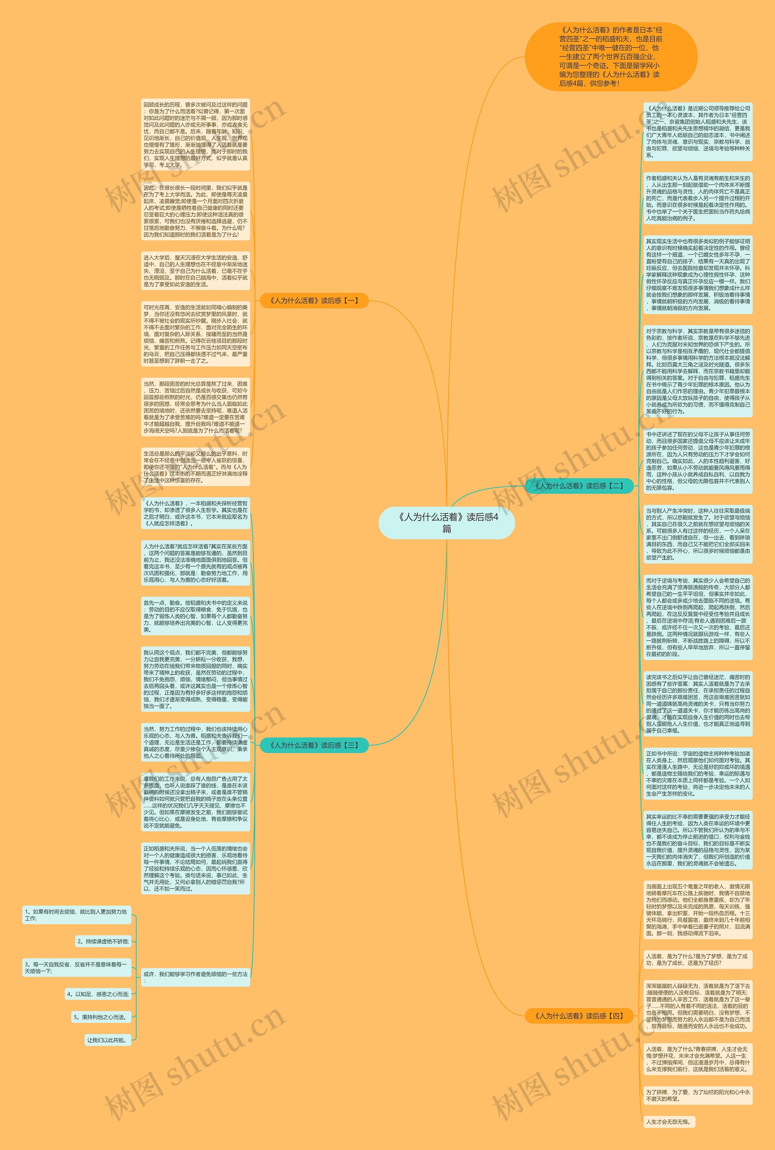 《人为什么活着》读后感4篇思维导图