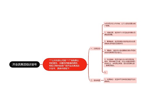 开业庆典活动计划书