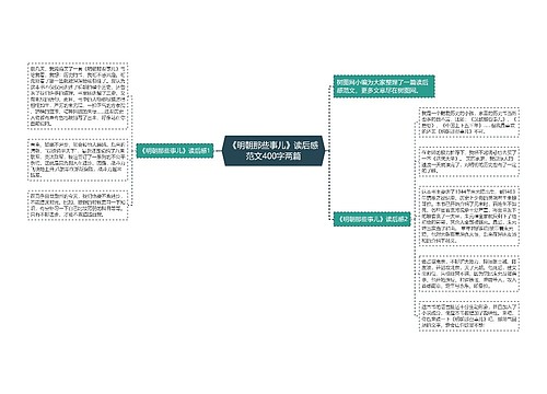 《明朝那些事儿》读后感范文400字两篇