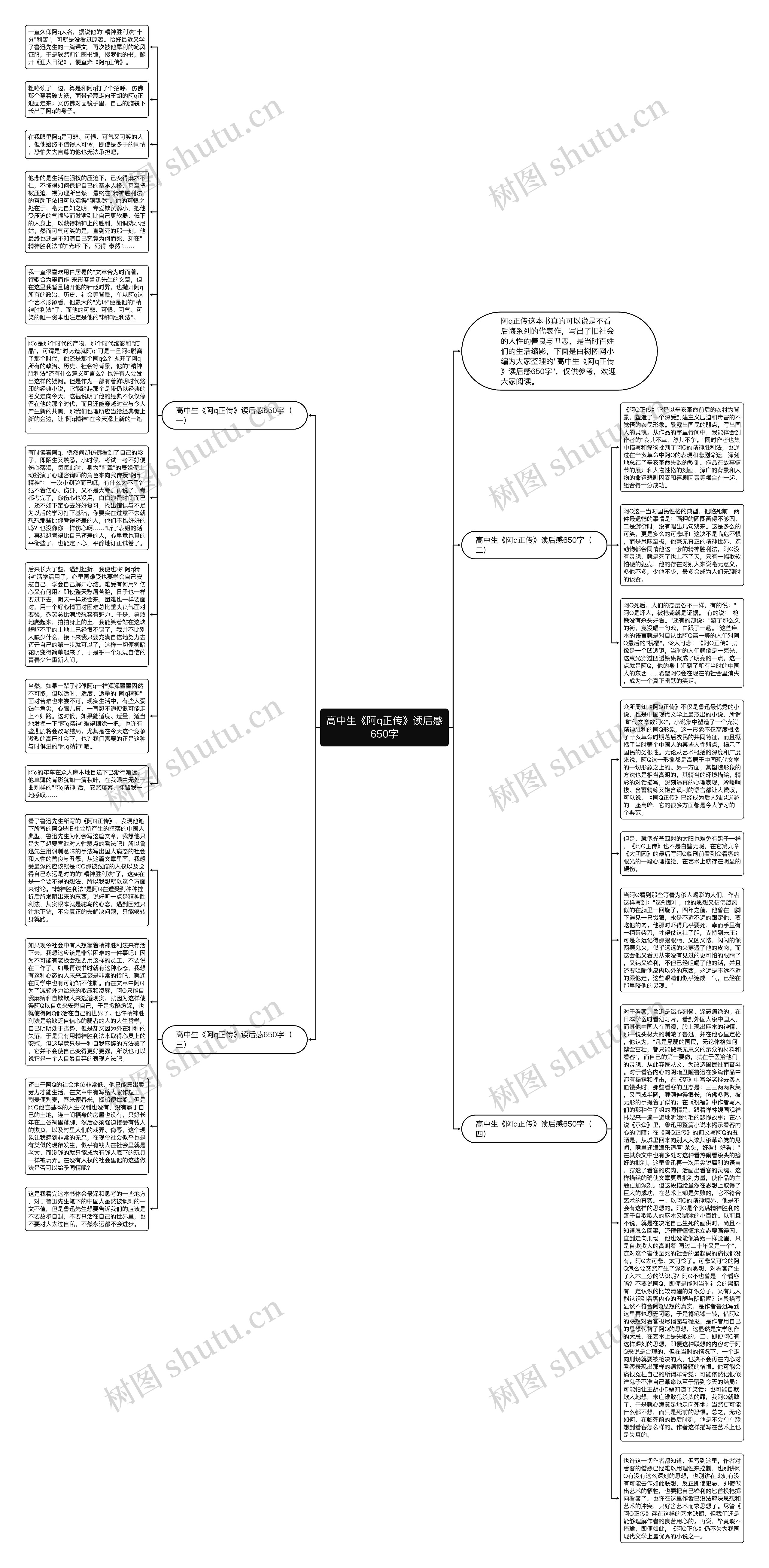 高中生《阿q正传》读后感650字