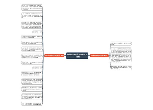 陕西2014年高考满分作文：答卷