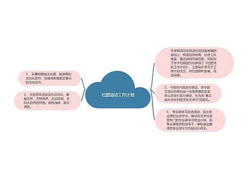 社团活动工作计划