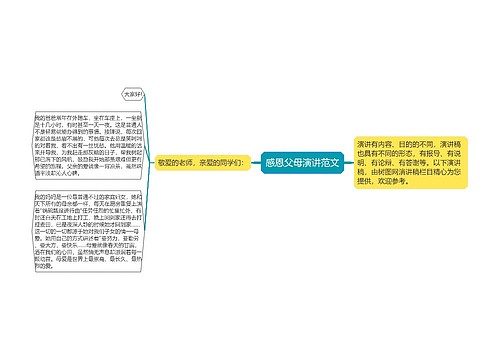 感恩父母演讲范文