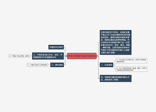 学生交通安全知识演讲稿