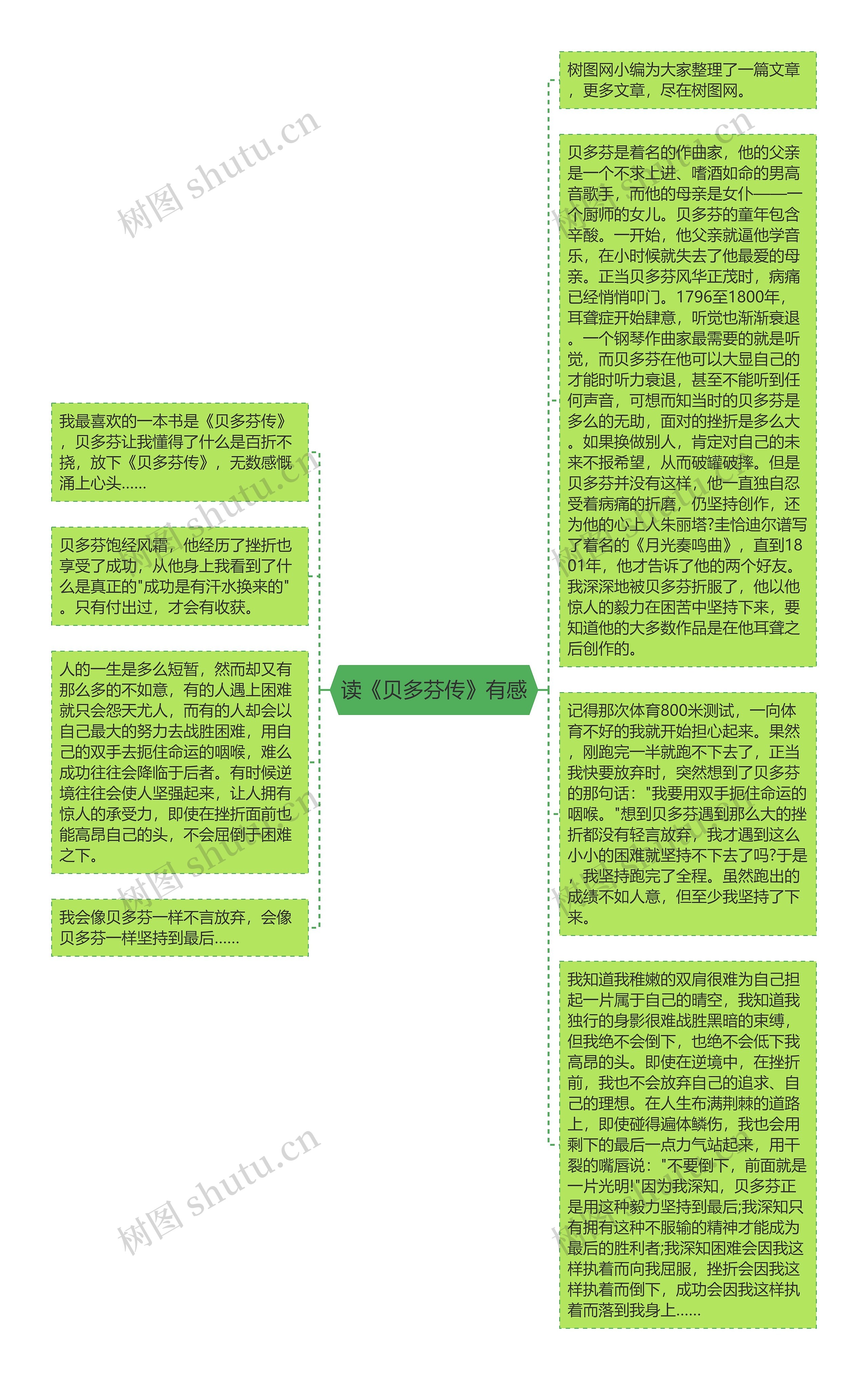 读《贝多芬传》有感思维导图