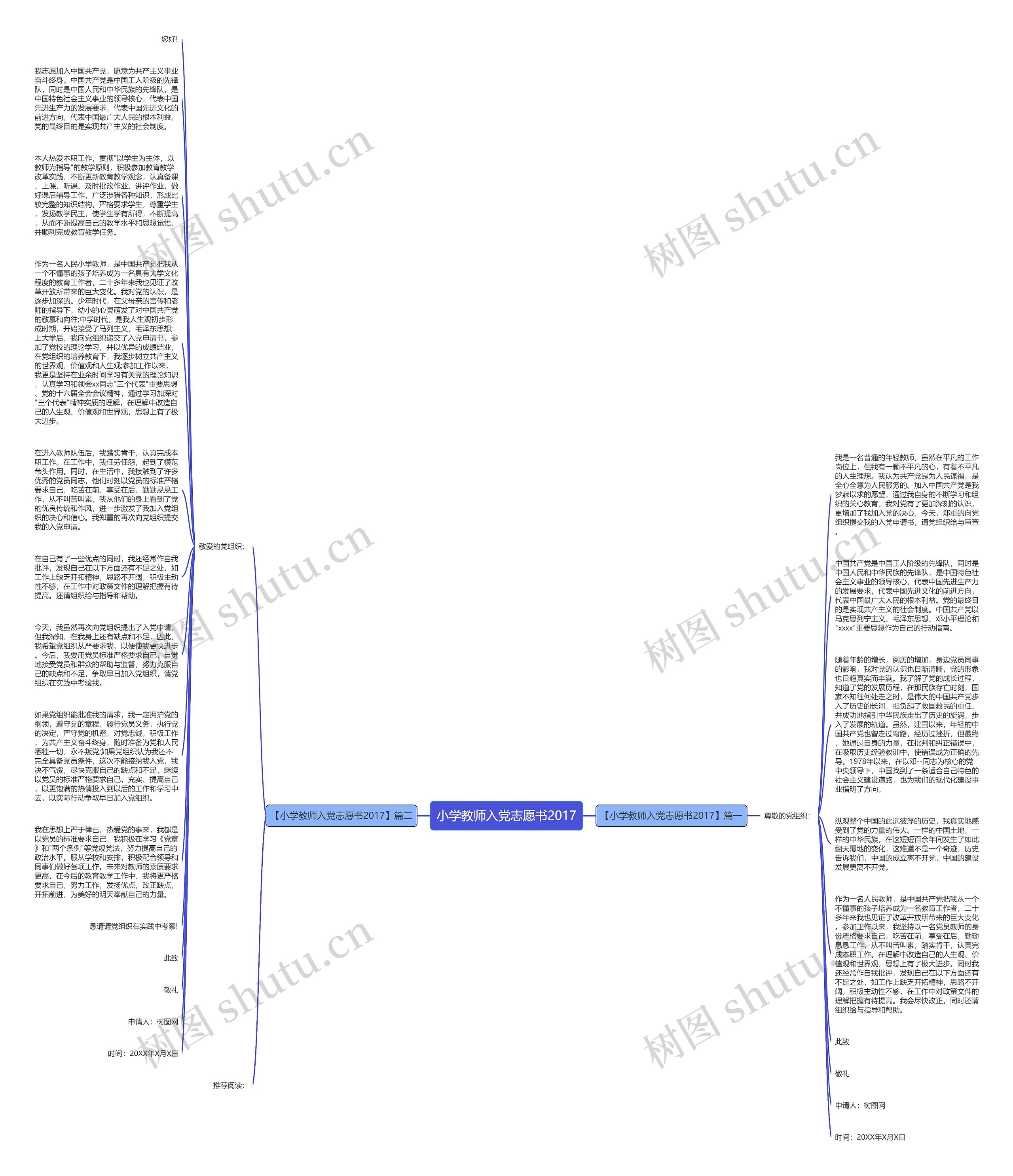 小学教师入党志愿书2017