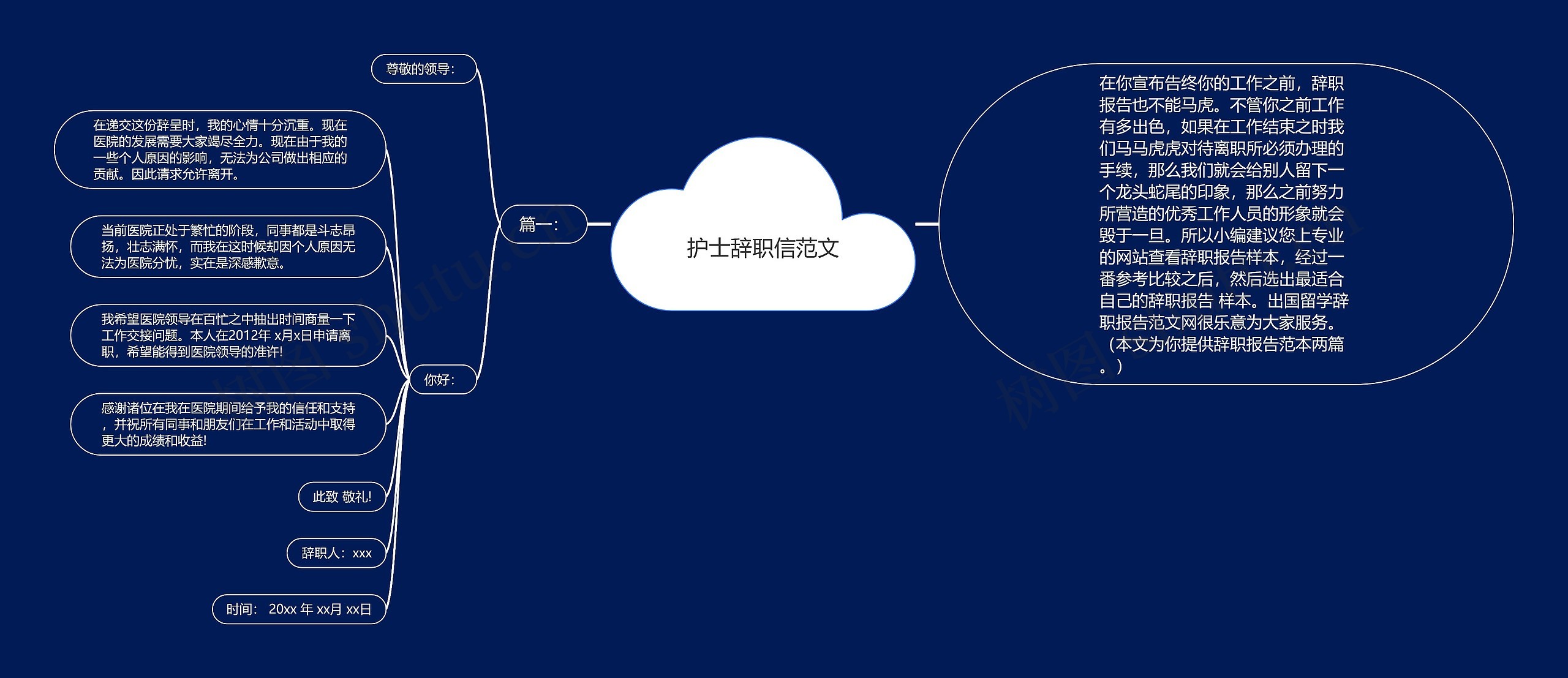 护士辞职信范文