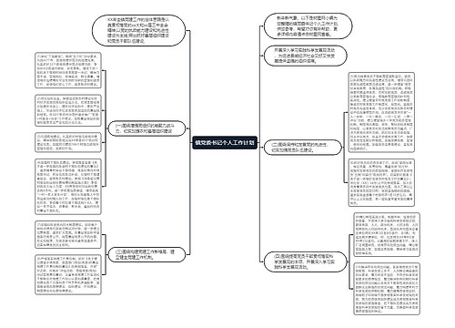 镇党委书记个人工作计划