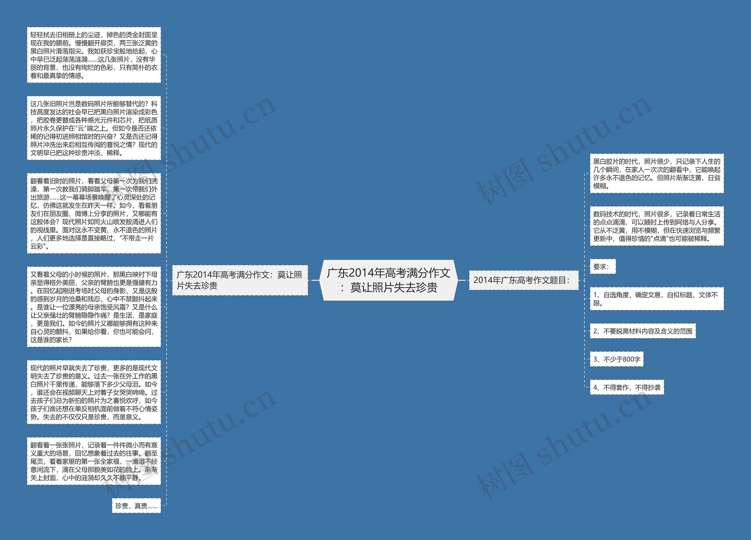 广东2014年高考满分作文：莫让照片失去珍贵