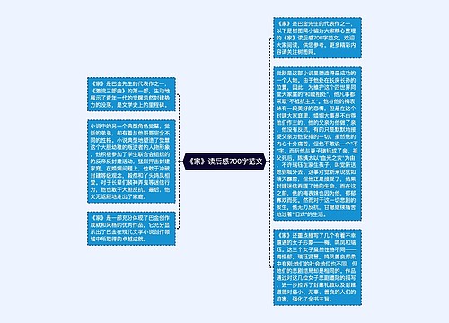 《家》读后感700字范文