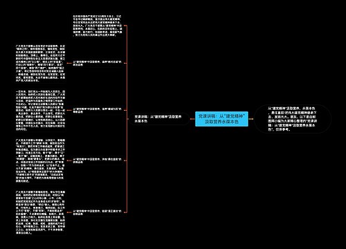 党课讲稿：从“建党精神”汲取营养永葆本色