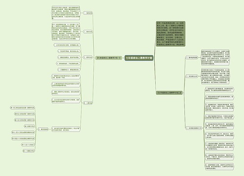 七年级政治上册教学计划