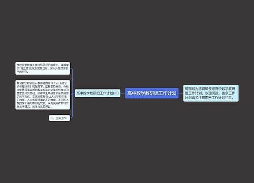 高中数学教研组工作计划 高中数学教研组工作计划