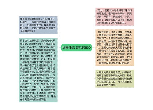 绿野仙踪 读后感800