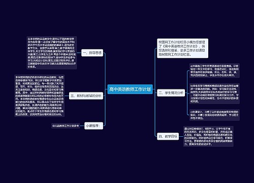 高中英语教师工作计划