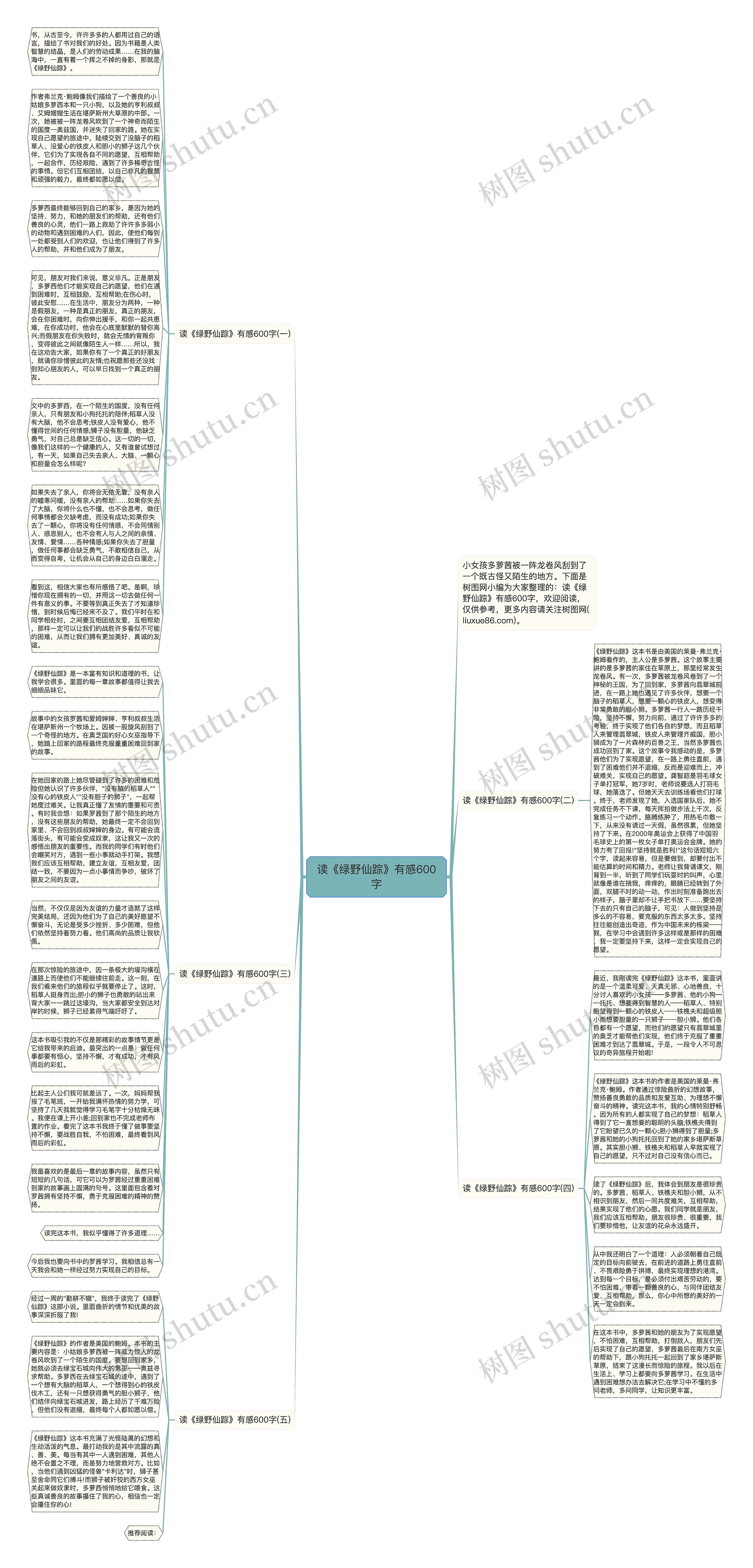 读《绿野仙踪》有感600字思维导图