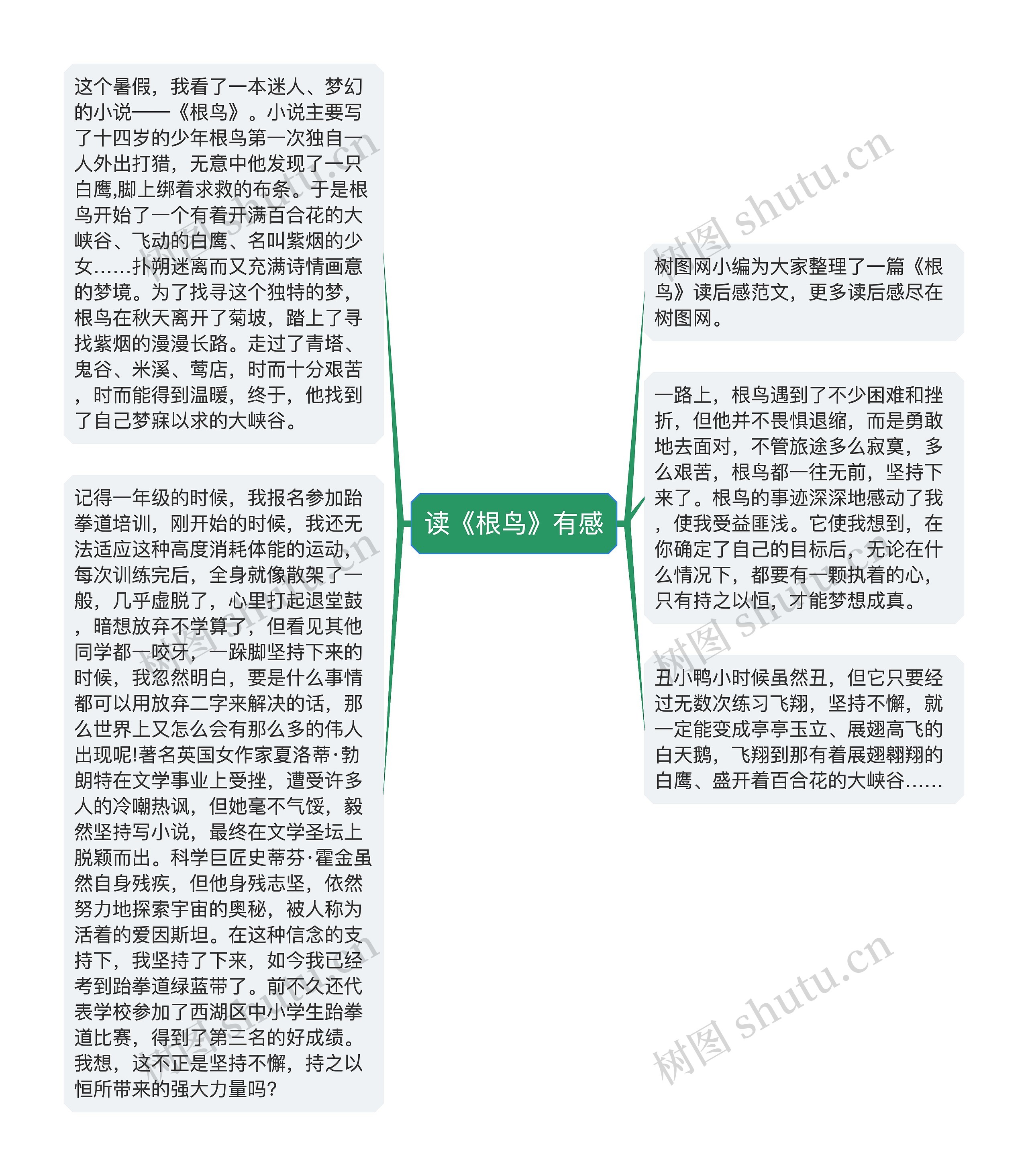 读《根鸟》有感思维导图