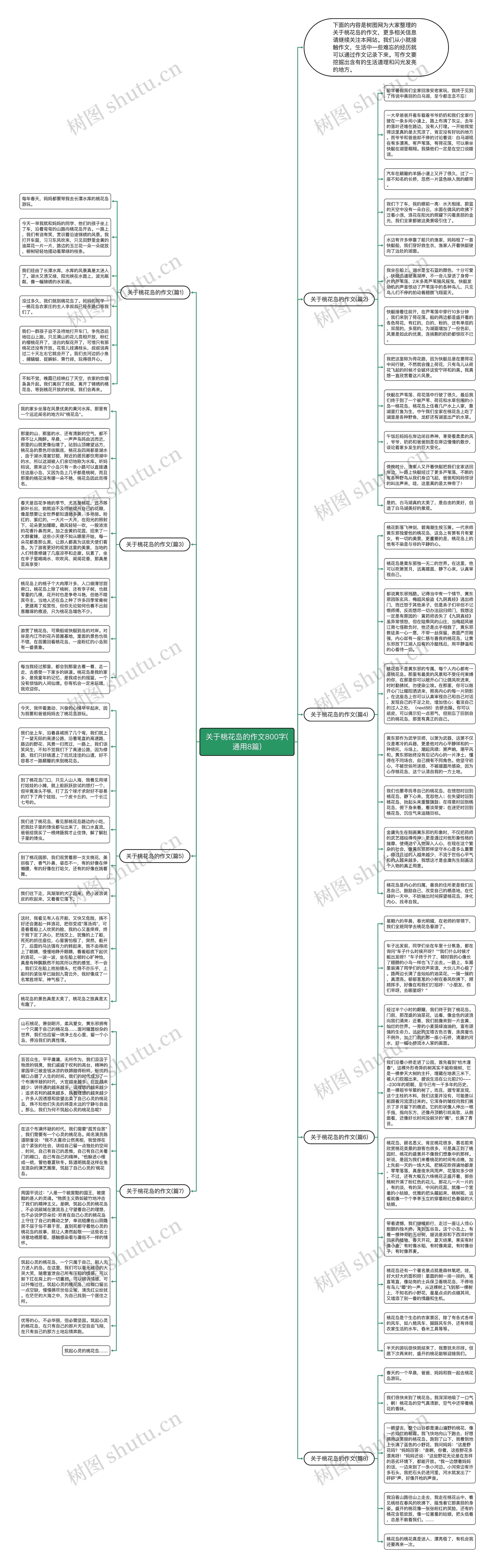 关于桃花岛的作文800字(通用8篇)思维导图