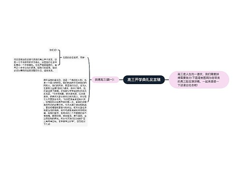 高三开学典礼发言稿