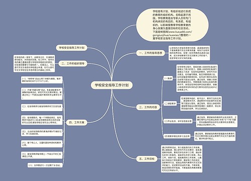 学校安全指导工作计划