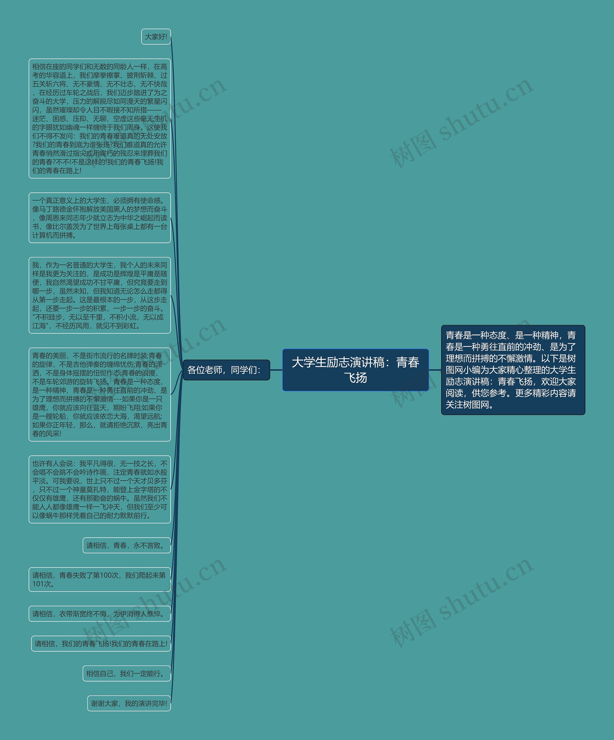 大学生励志演讲稿：青春飞扬