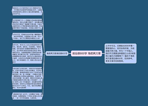 读后感600字 海底两万里