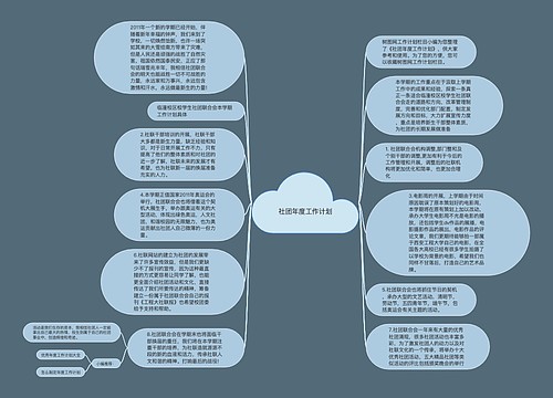 社团年度工作计划