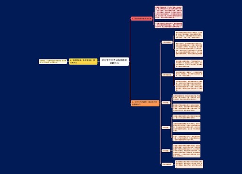 浙江专升本考试各类题型答题技巧