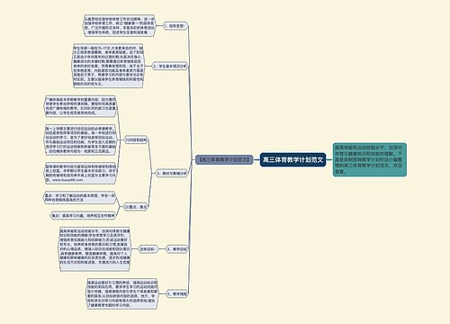 高三体育教学计划范文