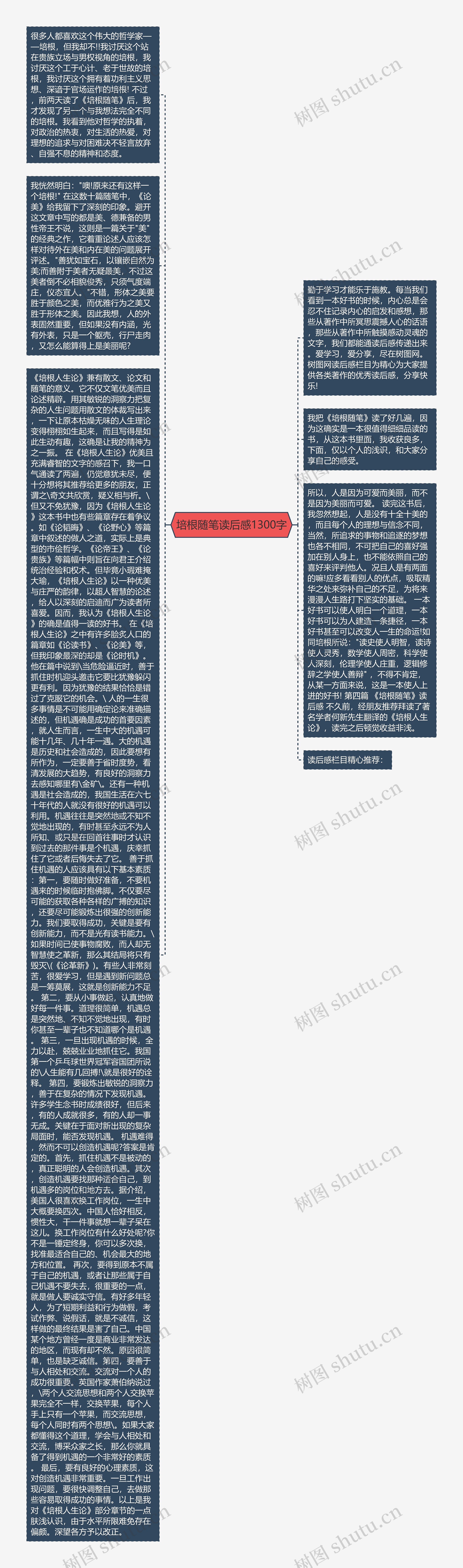 培根随笔读后感1300字思维导图