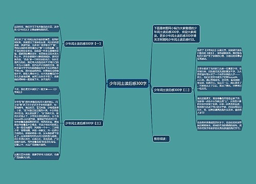 少年闰土读后感300字