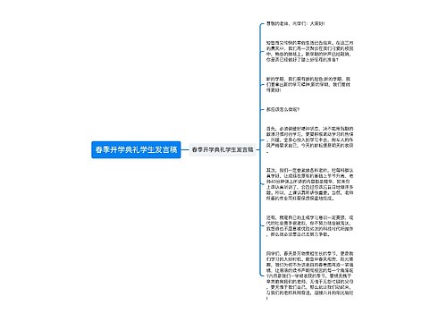 春季开学典礼学生发言稿