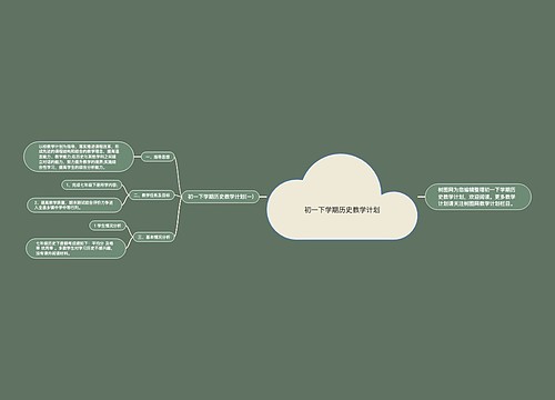 初一下学期历史教学计划