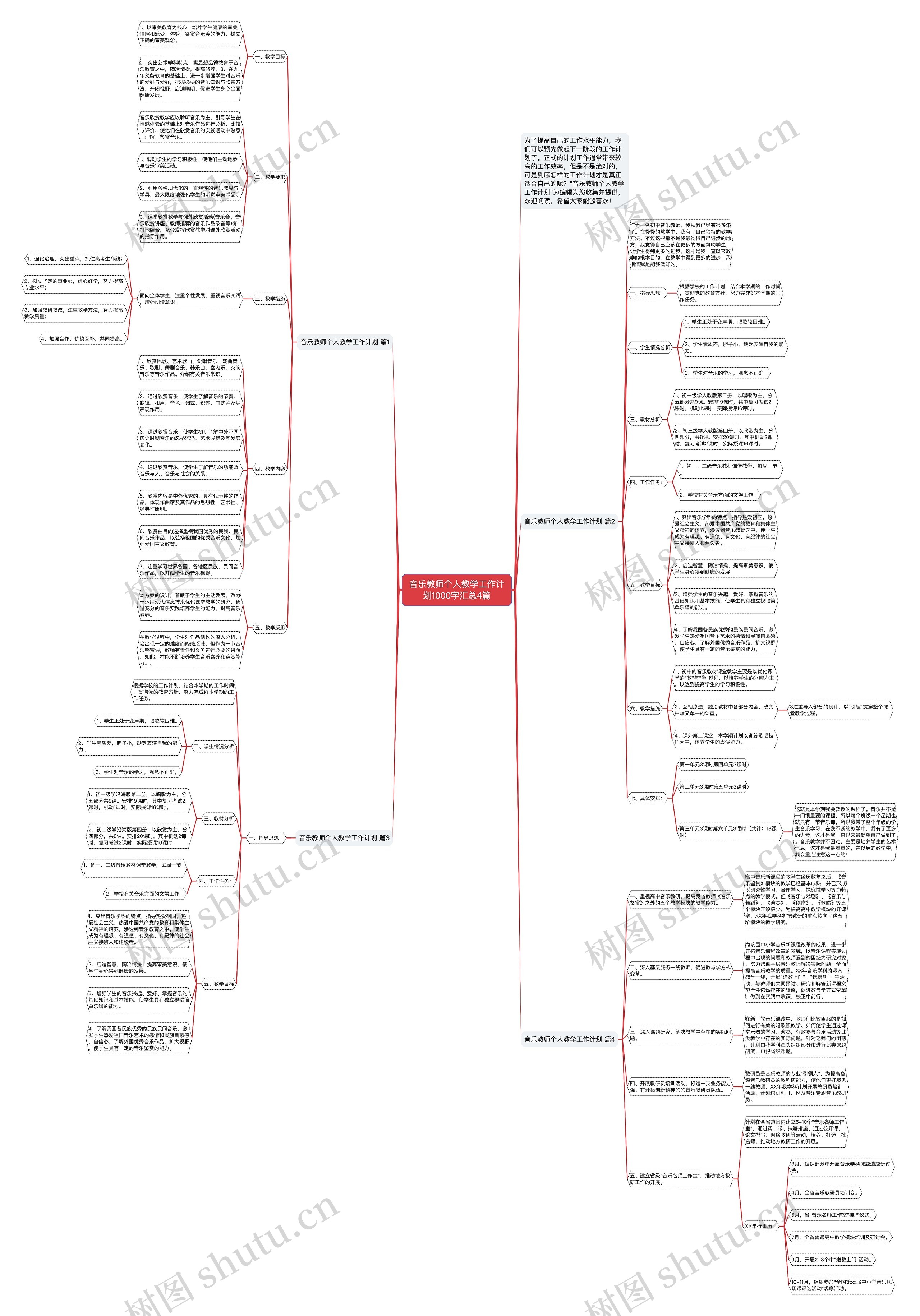 音乐教师个人教学工作计划1000字汇总4篇