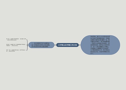 大学班主任学期工作计划