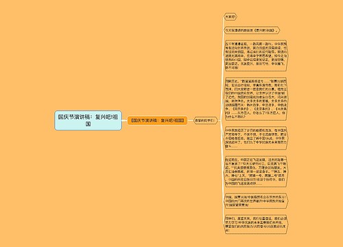 国庆节演讲稿:复兴吧!祖国 国庆节演讲稿:复兴吧!祖国