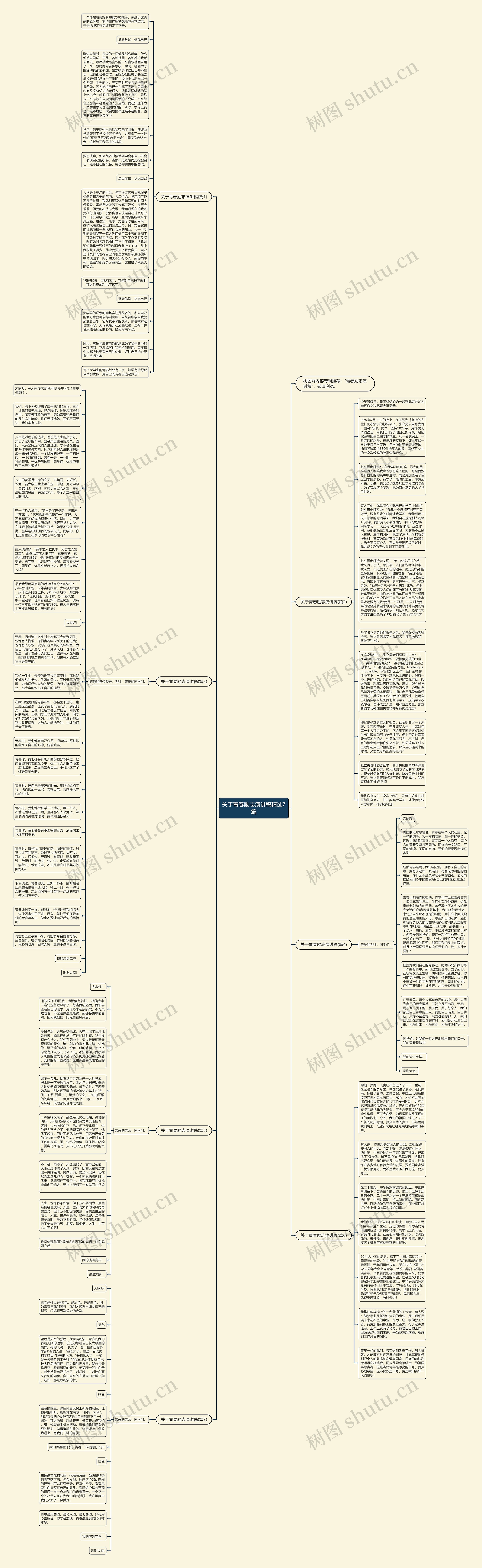 关于青春励志演讲稿精选7篇思维导图