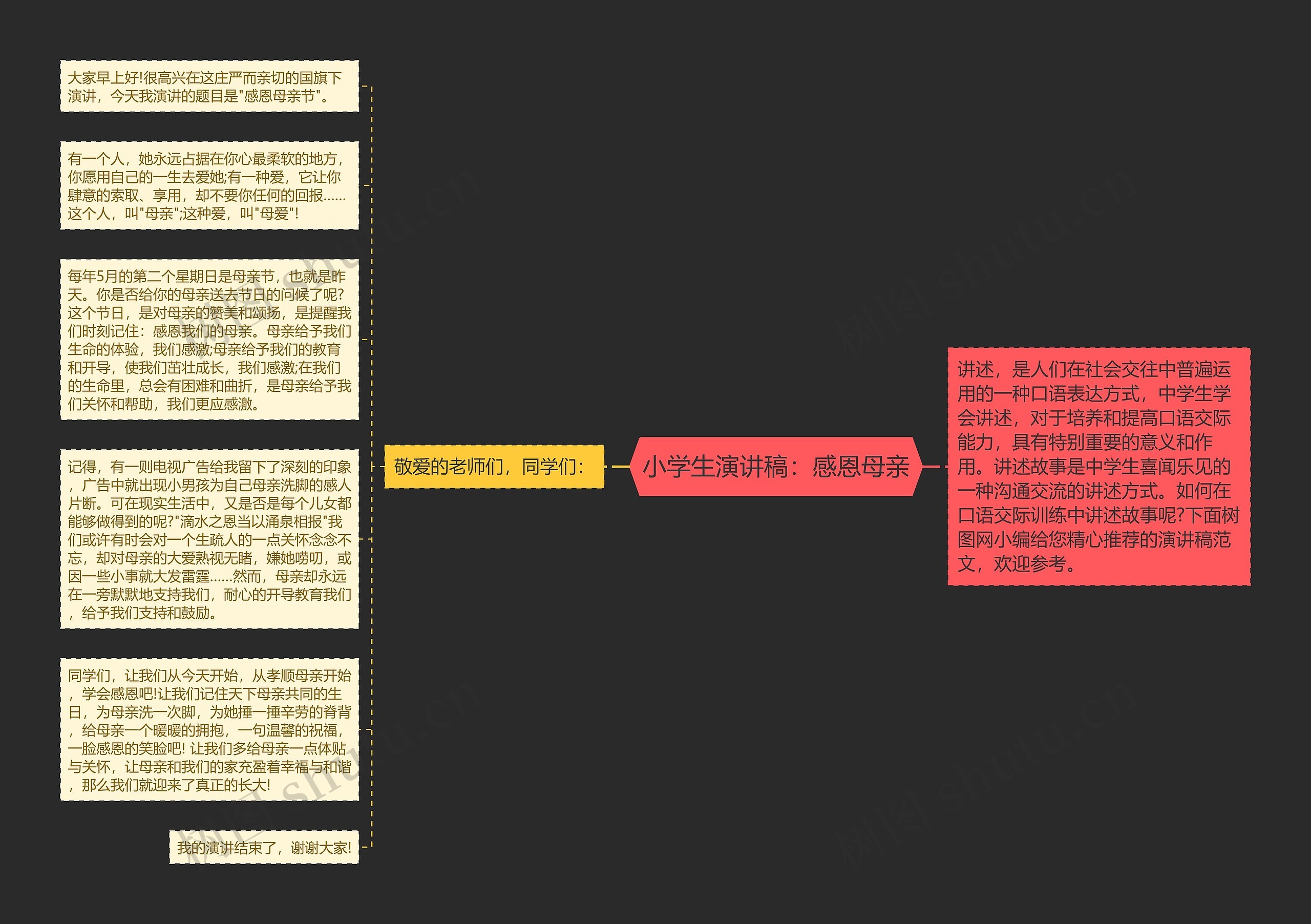 小学生演讲稿：感恩母亲