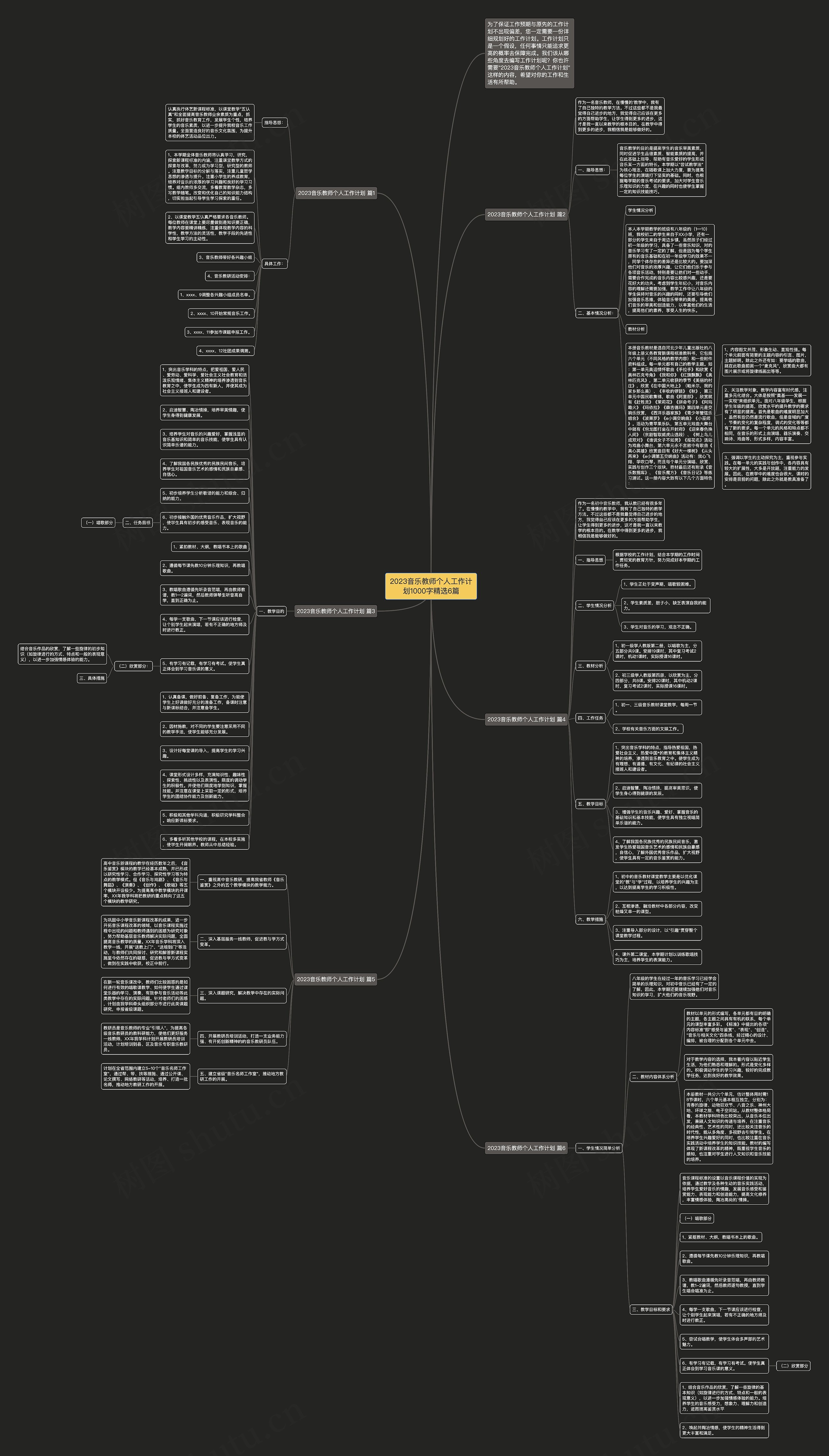 2023音乐教师个人工作计划1000字精选6篇