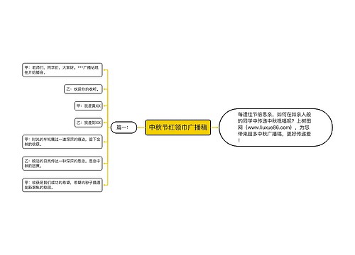 中秋节红领巾广播稿