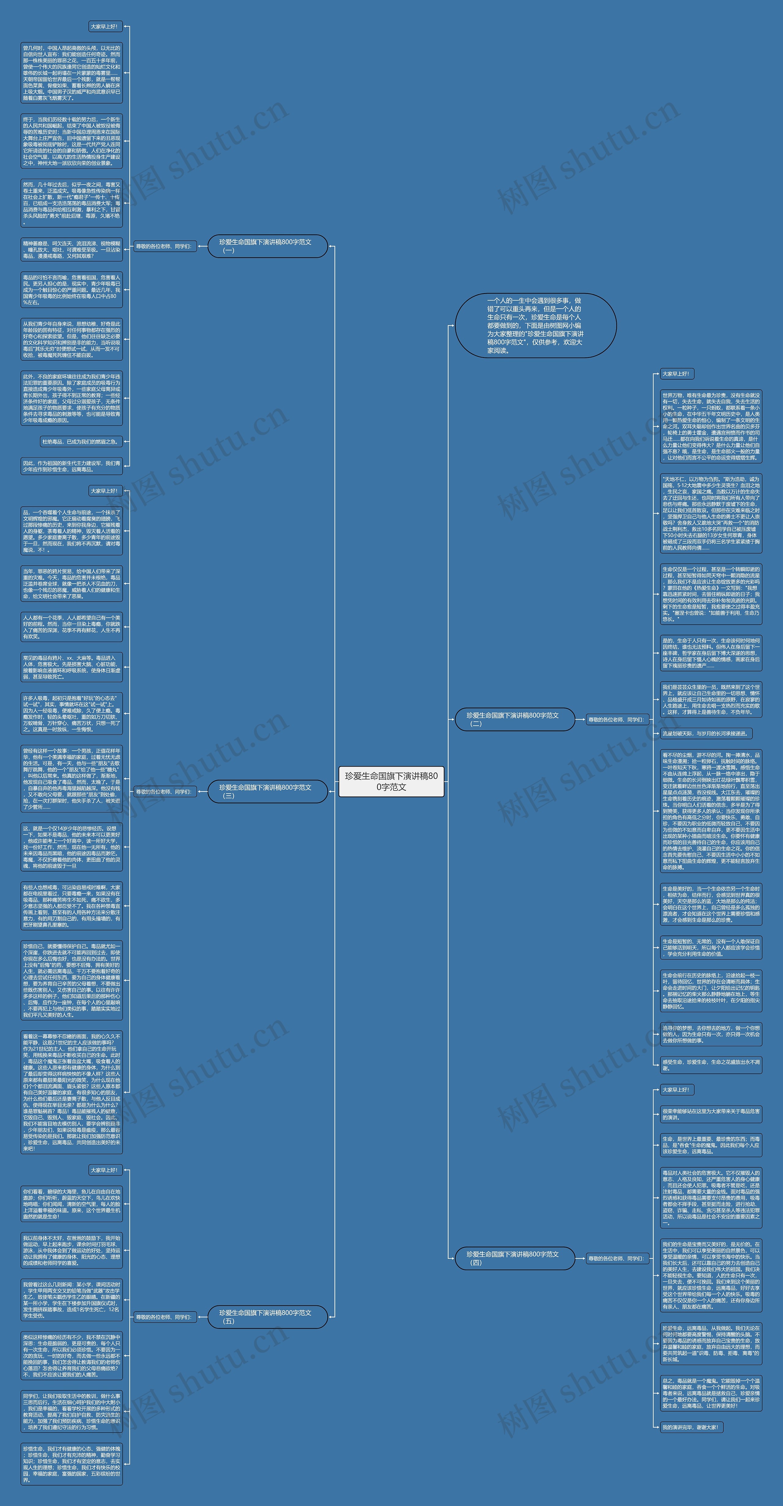 珍爱生命国旗下演讲稿800字范文思维导图高清图 珍爱生命国旗下演讲稿800字范文思维导图