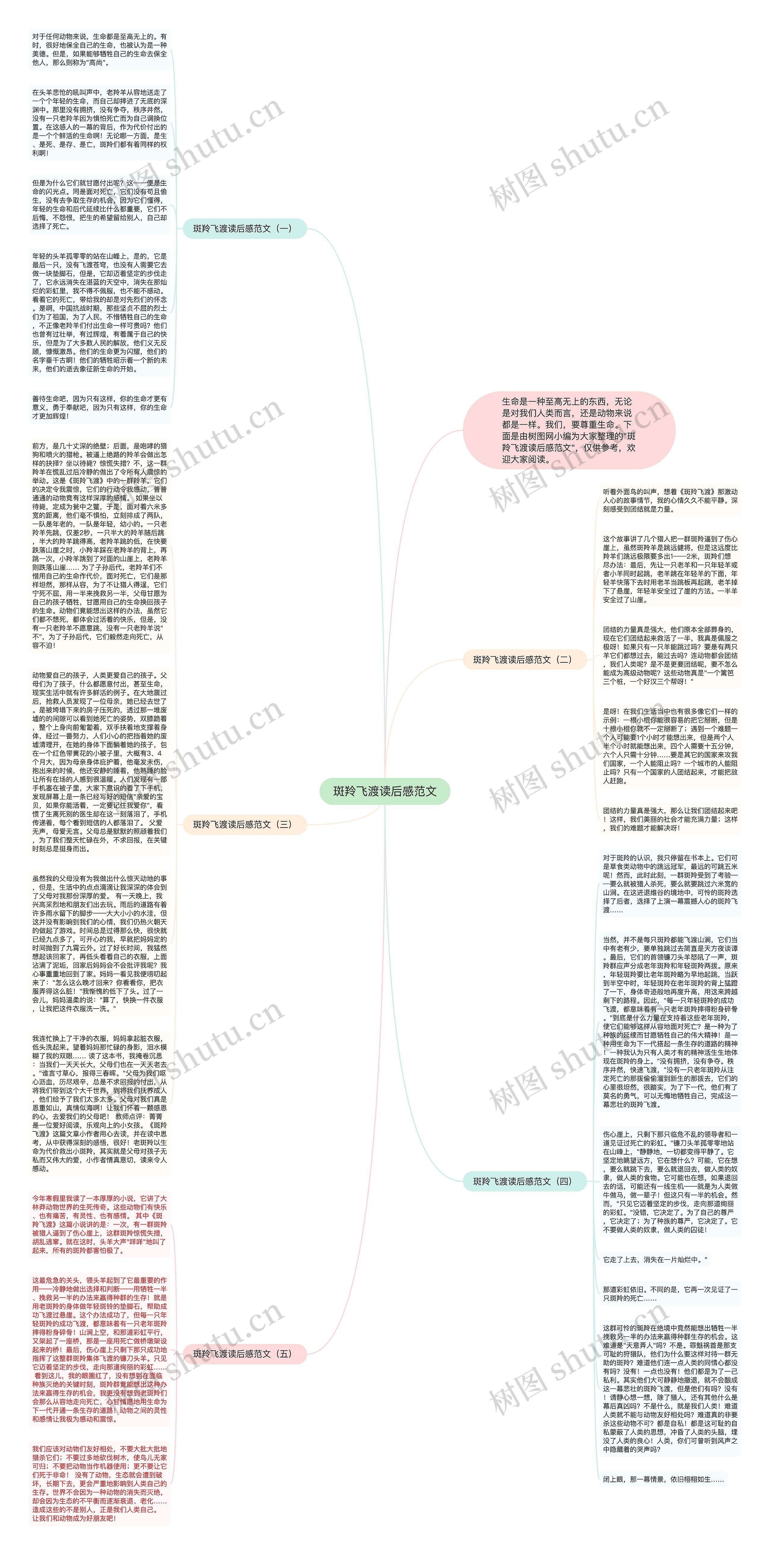 斑羚飞渡读后感范文思维导图