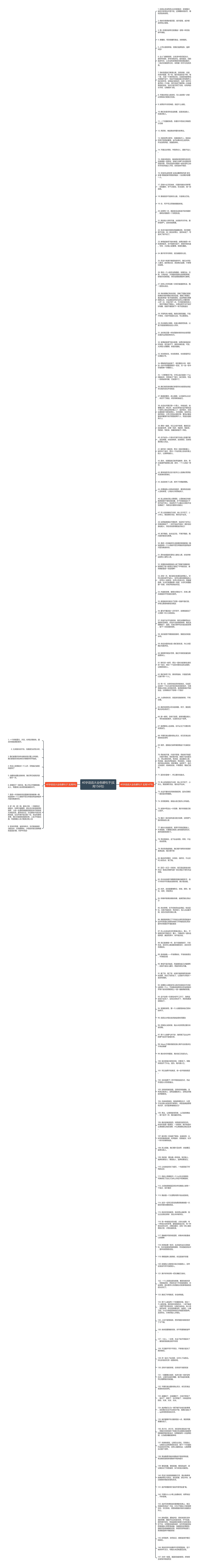 40字说说大全伤感句子(实用156句)思维导图